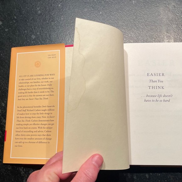 "Easier Than You Think: ..." by Richard Carlson, PhD. - Picture 4 of 5